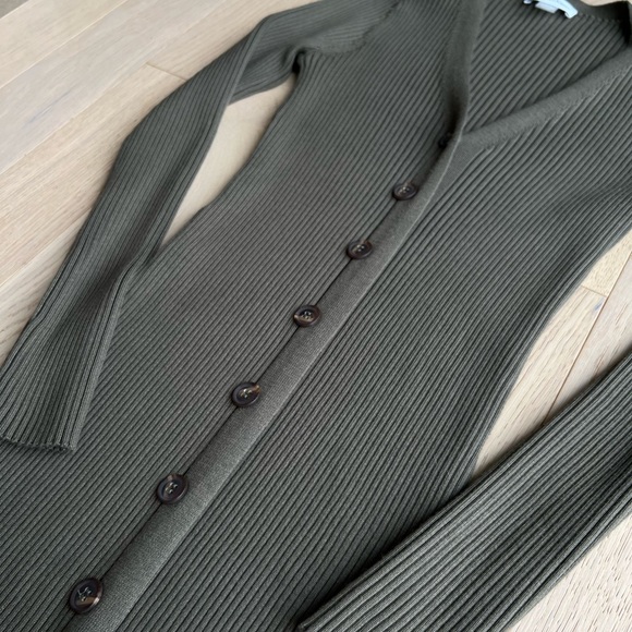 Calvin Klein Ribbed Green Dress - Picture 7 of 9